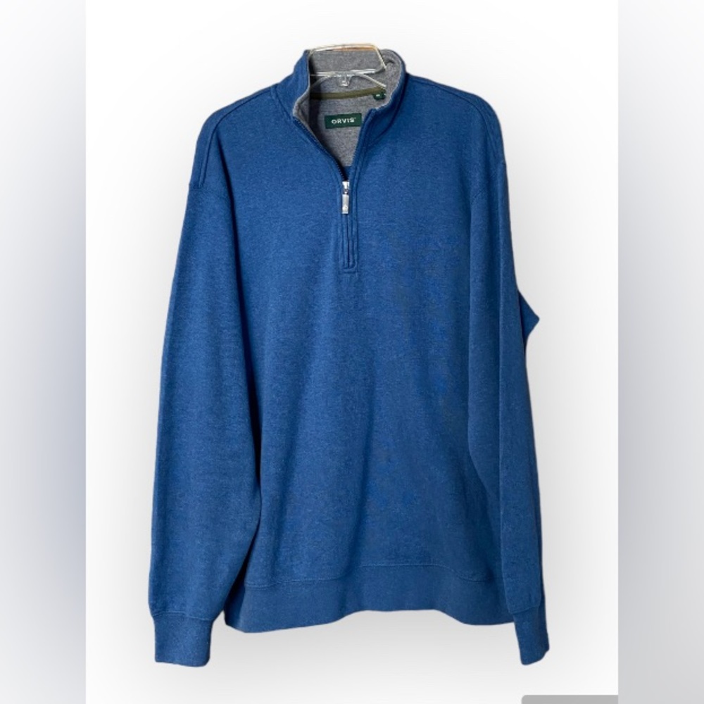 EUC Orvis Softest Blend Quarter-Zip Pullover SZ M